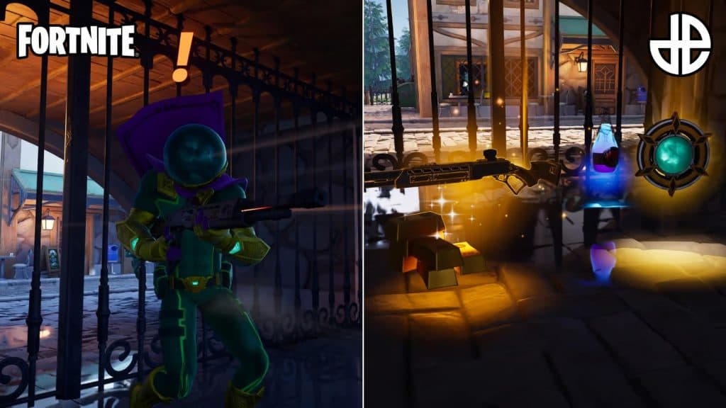 Images pour vaincre boss Mystério dans Fortnite et son médaillon