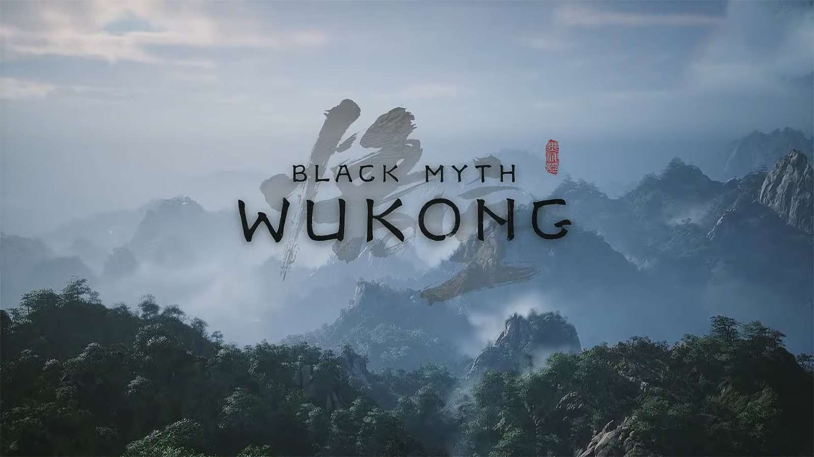 Logo de Black Myth: Wukong sur un paysage