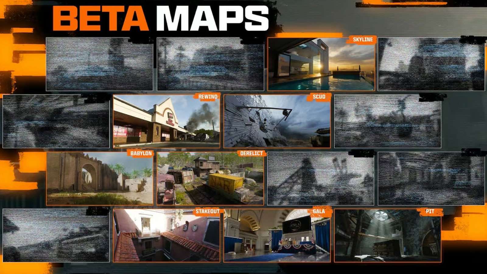 Cartes de la bêta de Black Ops 6