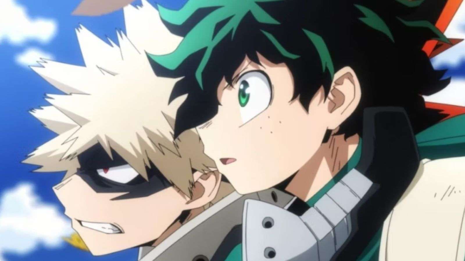 Katsuki Bakugo et Izuku Midoriya dans My Hero Academia