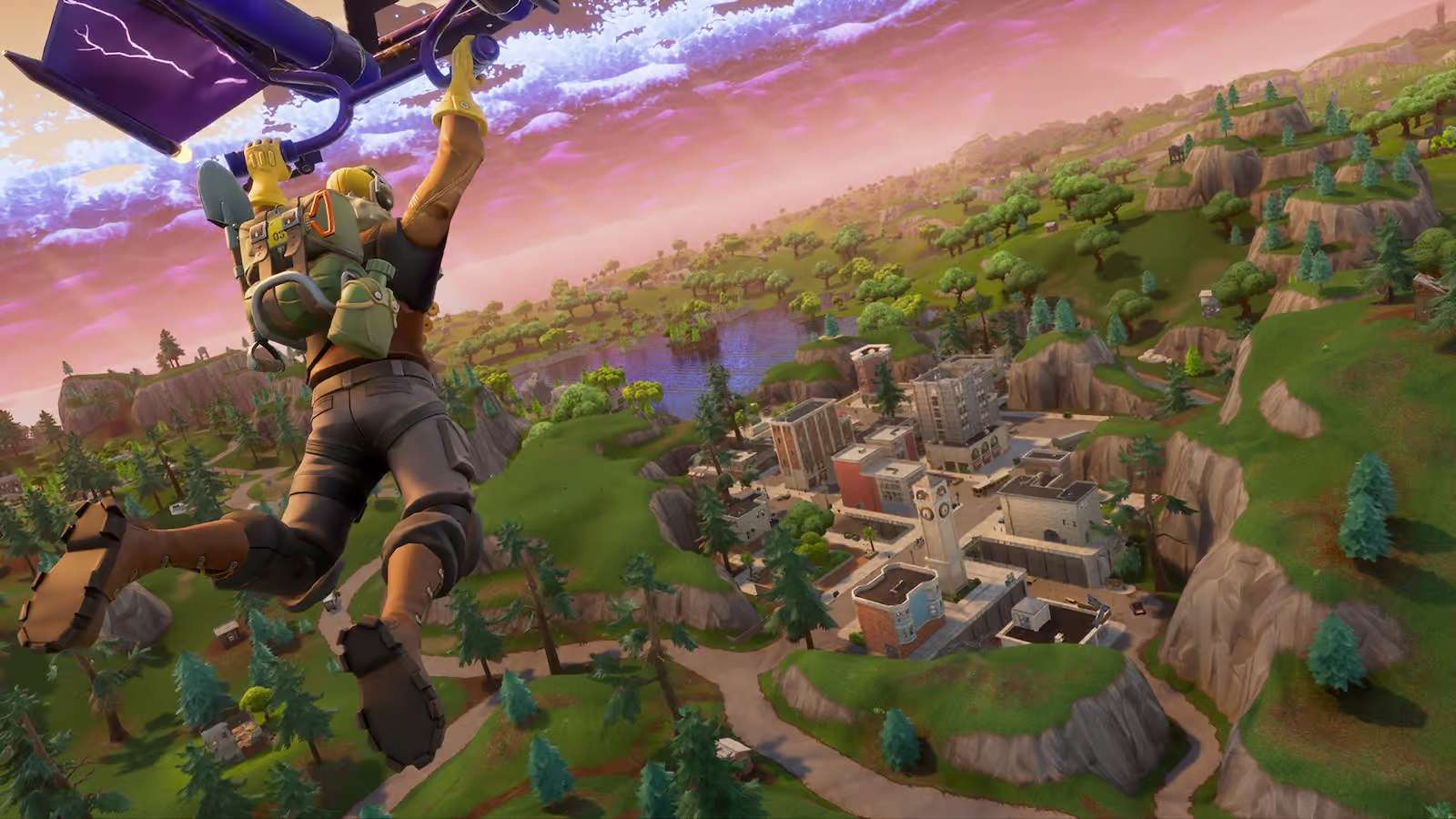 Jonesy en planeur dans Fortnite