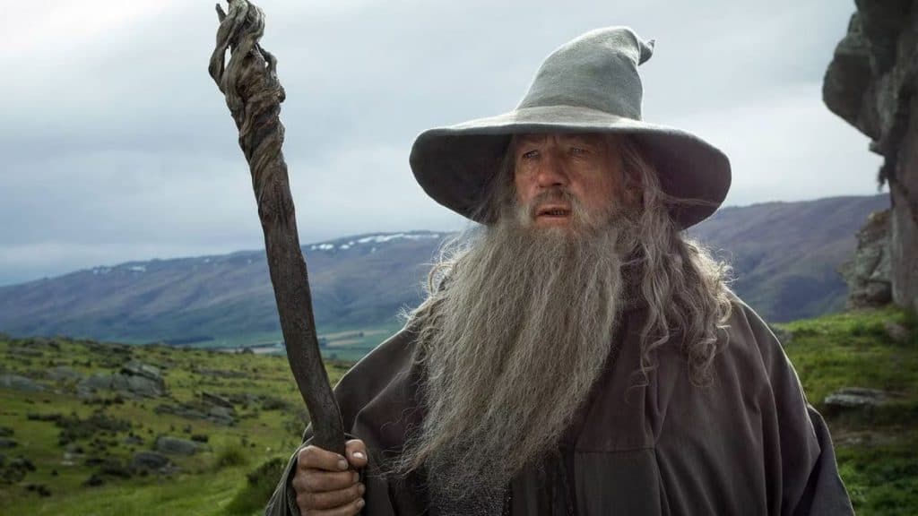 Gandalf (Ian McKellen) dans Le Seigneur des Anneaux