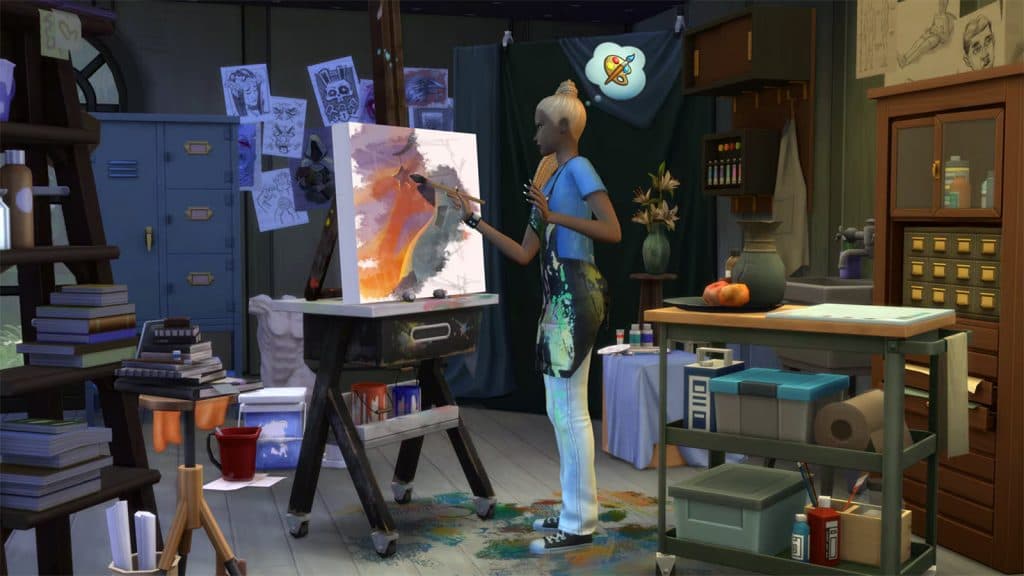 Aperçu du kit Les Sims 4 Atelier d'Artiste