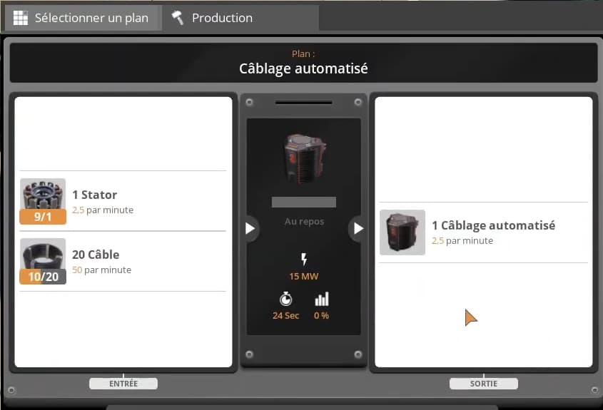 Câblage Automatisé dans Satisfactory 1.0