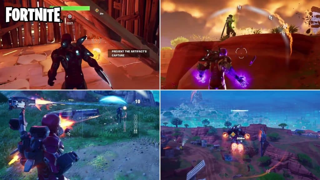 Avengers dans le mode Affrontement Fatal de Fortnite